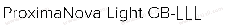 ProximaNova Light GB字体转换